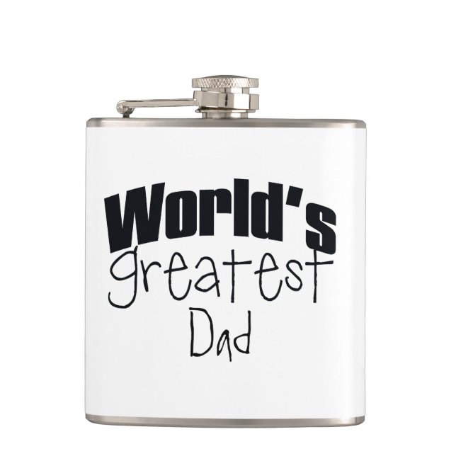 Worlds Greatest Personalised Hip Flask (Front)