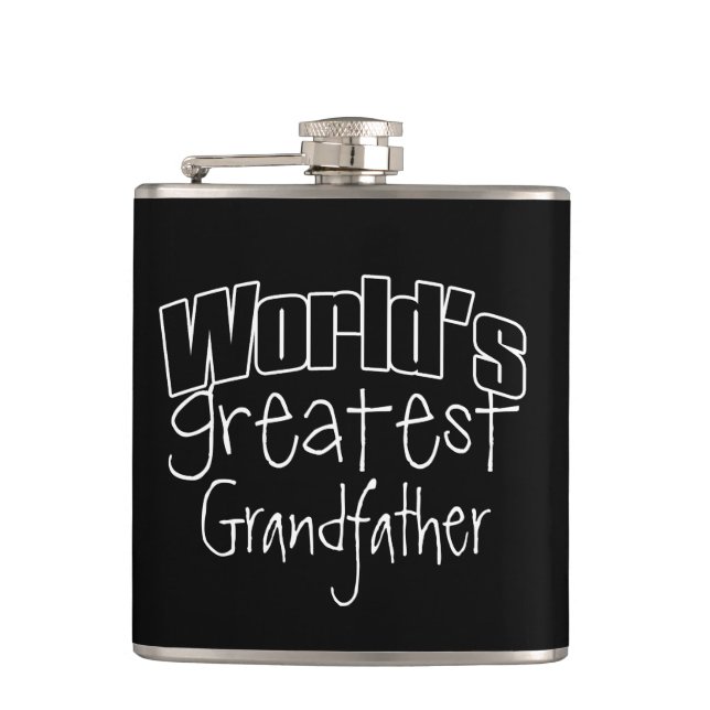 Worlds Greatest Personalised Hip Flask (Front)