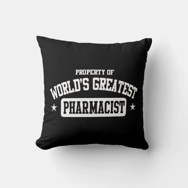 World's Greatest Pharmacist Cushion (Front)