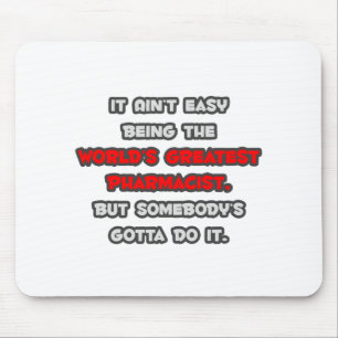 World's Greatest Pharmacist Joke Mouse Pad