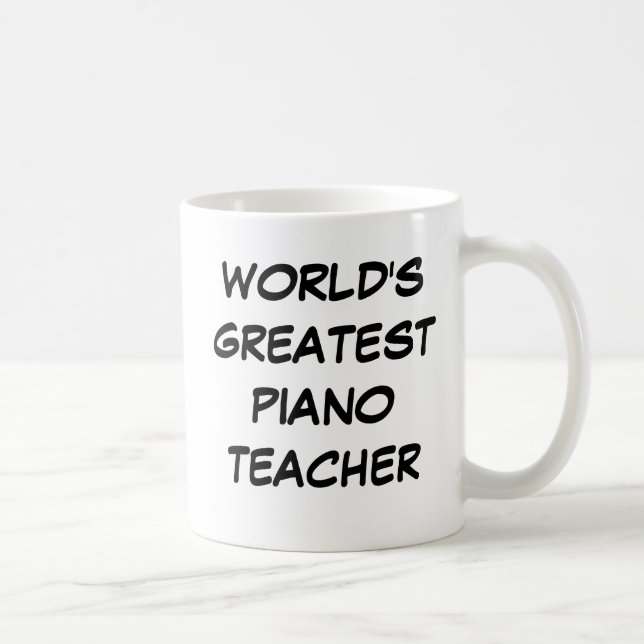 "World's Greatest Piano Teacher" Mug (Right)