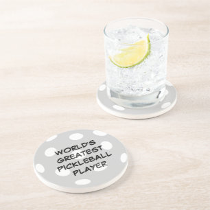 "World's Greatest Pickleball Player" Coaster