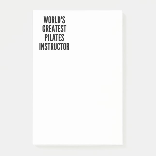 Worlds Greatest Pilates Instructor Post-it Notes (Front)