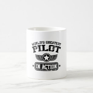 World's Greatest Pilot In Action Coffee Mug