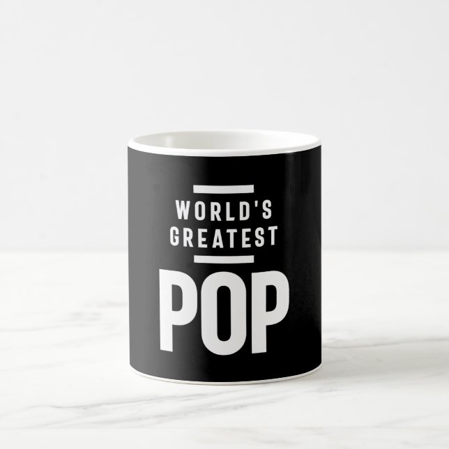 World's Greatest Pop | Father Grandpa Gift Coffee Mug (Center)