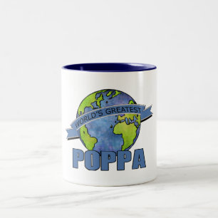 World's Greatest Poppa Two-Tone Coffee Mug