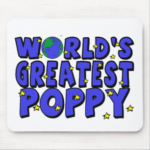 World's Greatest Poppy Mouse Pad