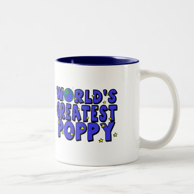 World's Greatest Poppy Two-Tone Coffee Mug (Right)