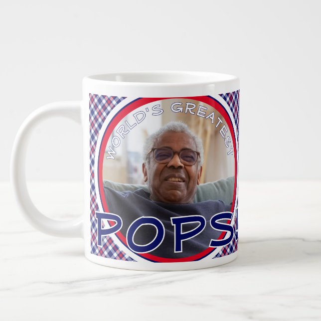World's Greatest Pops Mug Personalised (Left)
