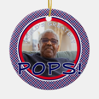 World's Greatest Pops Personalised Ornament