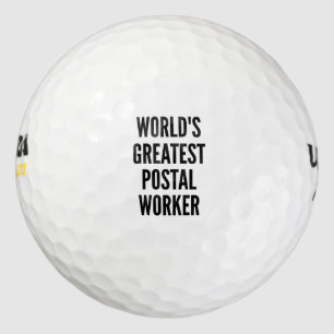 Worlds Greatest Postal Worker Golf Balls