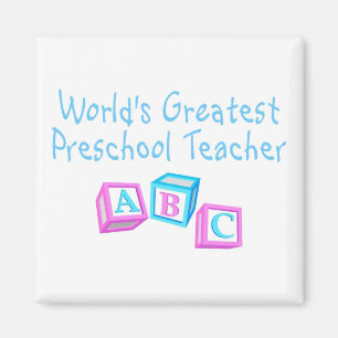 Worlds Greatest Preschool Teacher Magnet