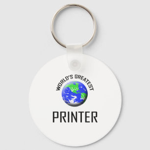 World's Greatest Printer Key Ring