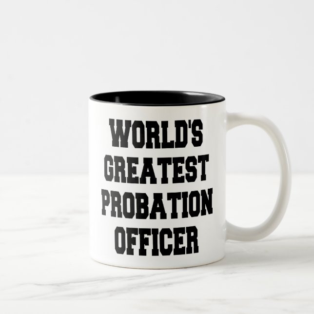 Worlds Greatest Probation Officer Two-Tone Coffee Mug (Right)