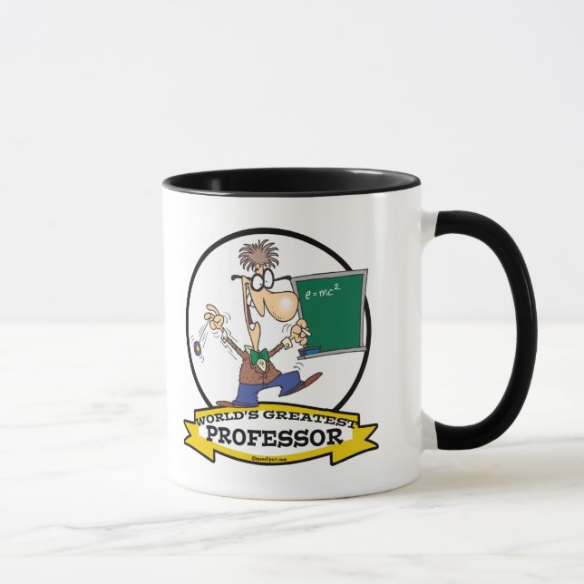WORLDS GREATEST PROFESSOR MEN CARTOON MUG (Right)