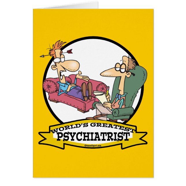 WORLDS GREATEST PSYCHIATRIST CARTOON (Front)