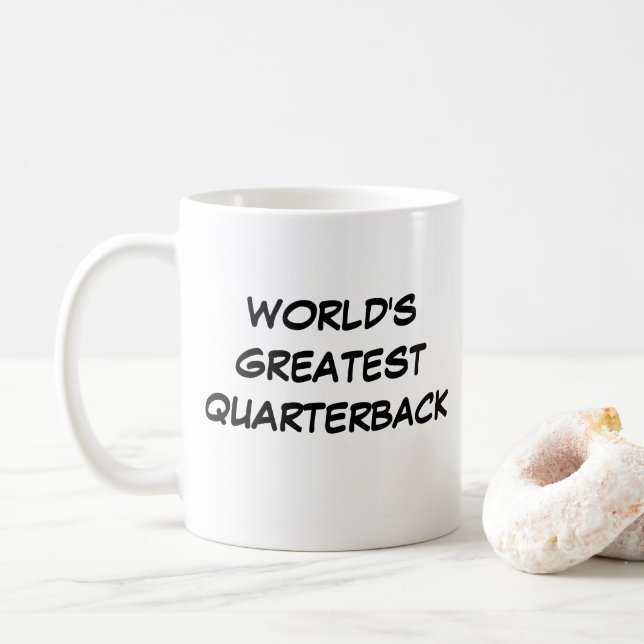 "World's Greatest Quarterback" Mug (With Donut)