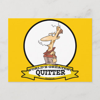 WORLDS GREATEST QUITTER SMOKER CARTOON POSTCARD