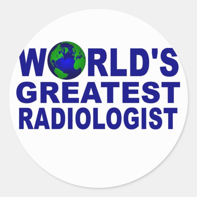 World's Greatest Radiologist Classic Round Sticker (Front)