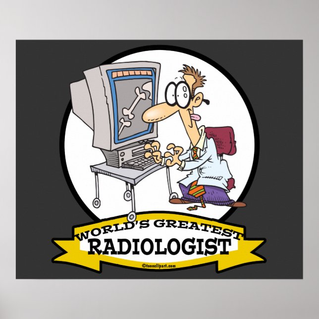 WORLDS GREATEST RADIOLOGIST MEN CARTOON POSTER (Front)