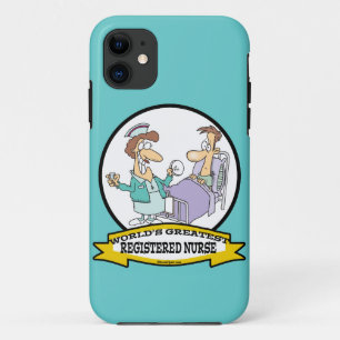 WORLDS GREATEST REGISTERED NURSE WOMEN CARTOON iPhone 11 CASE