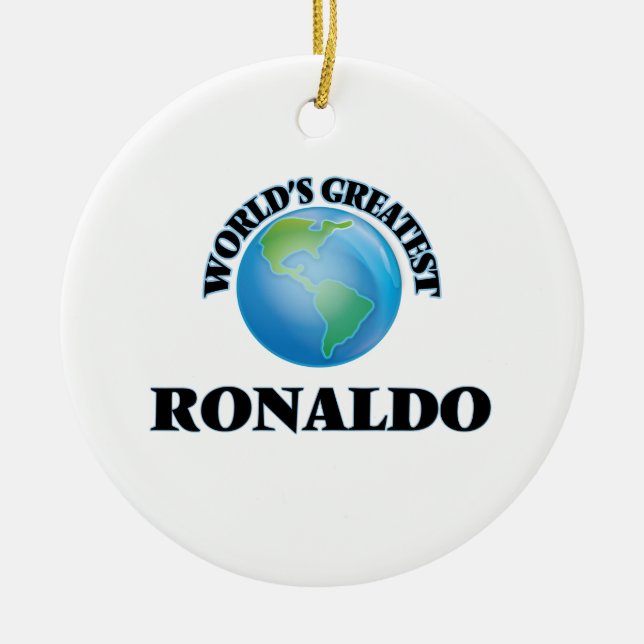 World's Greatest Ronaldo Ceramic Ornament (Front)