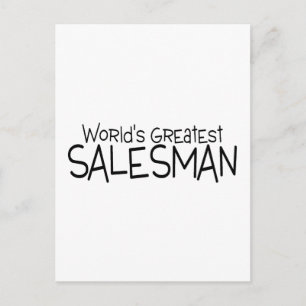 Worlds Greatest Salesman Postcard
