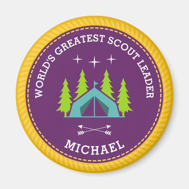 World's Greatest Scout Leader Magnet (Front)