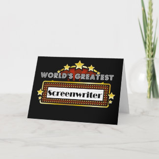 World's Greatest Screenwriter Card