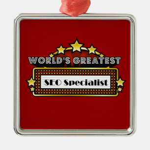 World's Greatest SEO Specialist Metal Tree Decoration