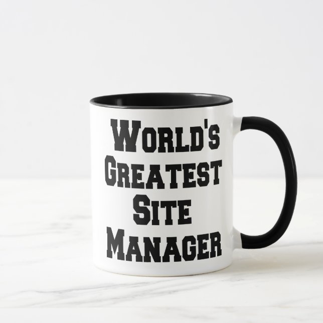 Worlds Greatest Site Manager Mug (Right)