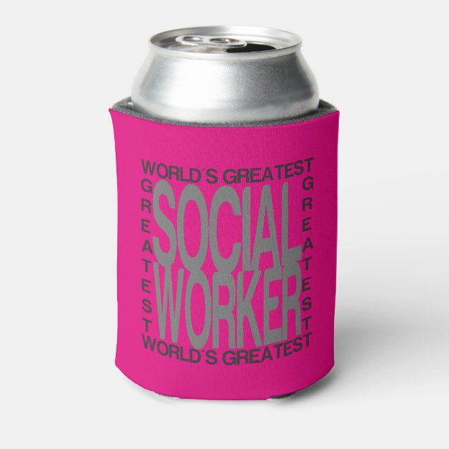 Worlds Greatest Social Worker Can Cooler (Can Back)