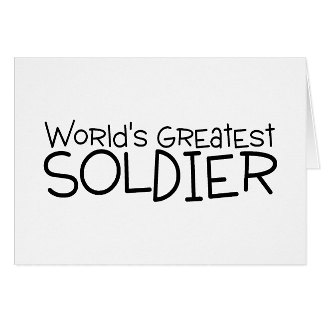 Worlds Greatest Soldier (Front Horizontal)
