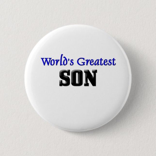 World's Greatest Son 6 Cm Round Badge (Front)