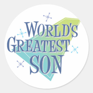 World's Greatest Son Classic Round Sticker