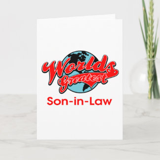 World's Greatest Son-in-Law Card