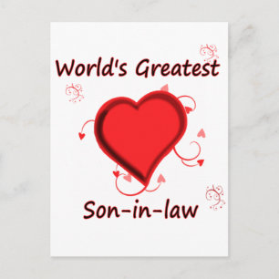 World's Greatest son-in-law Postcard