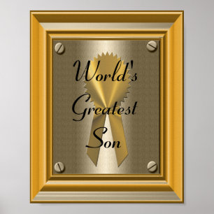 World's Greatest Son Poster Print Sign