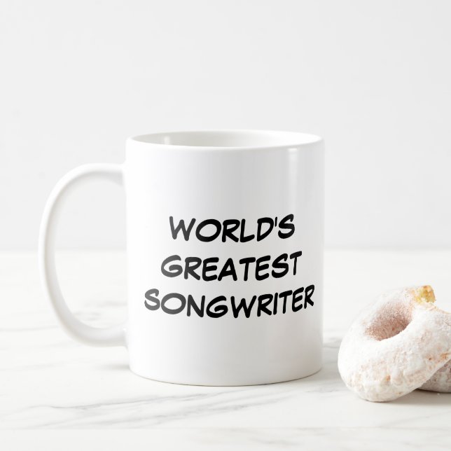 "World's Greatest Songwriter" Mug (With Donut)