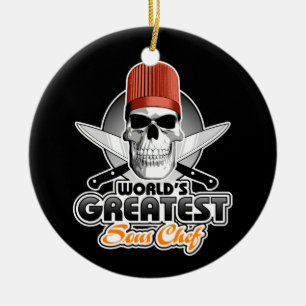 World's Greatest Sous Chef v1 Ceramic Tree Decoration