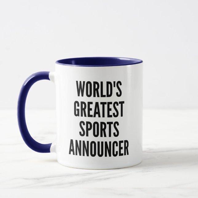 Worlds Greatest Sports Announcer Mug (Left)