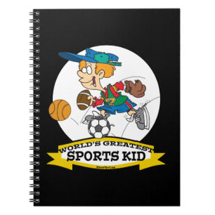 WORLDS GREATEST SPORTS KID CARTOON NOTEBOOK