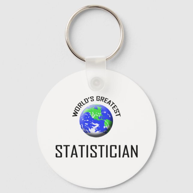 World's Greatest Statistician Key Ring (Front)