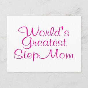Worlds Greatest Step Mum Postcard
