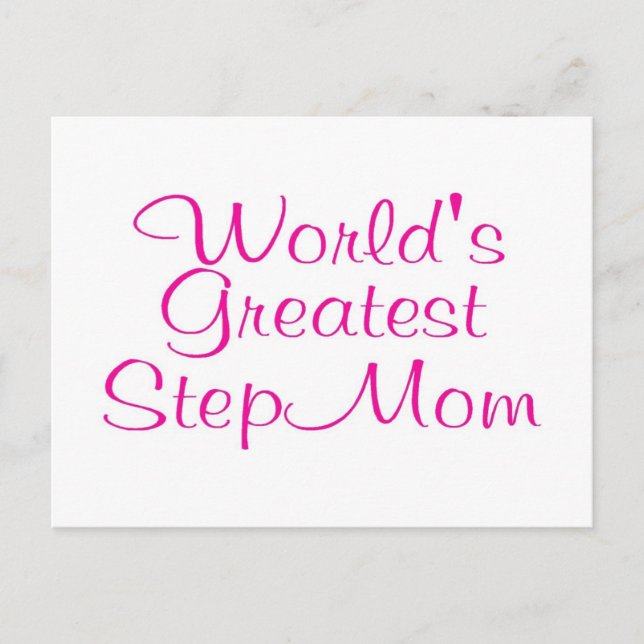 Worlds Greatest Step Mum Postcard (Front)