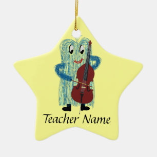 World's Greatest String Teacher! Ceramic Tree Decoration