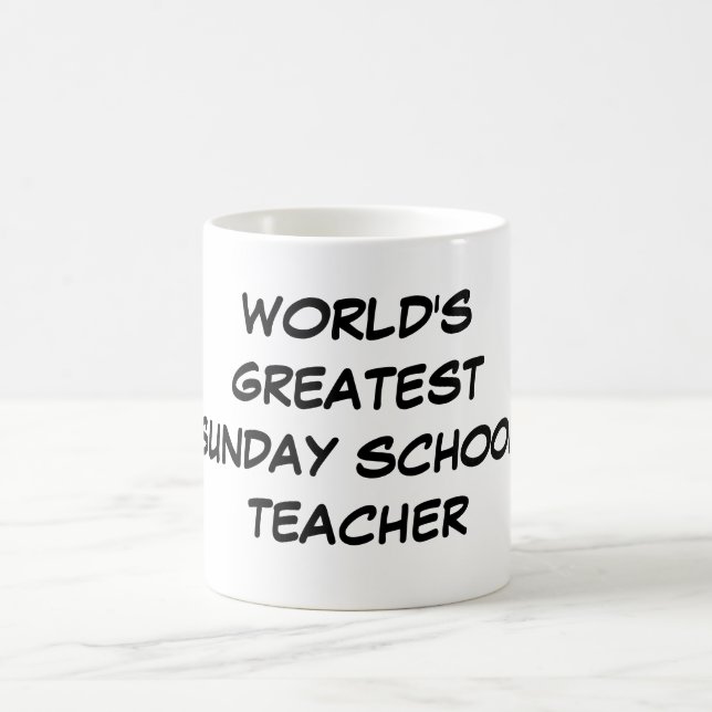 "World's Greatest Sunday School Teacher"  Mug (Center)