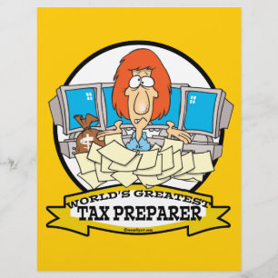 WORLDS GREATEST TAX PREPARER CARTOON FLYER