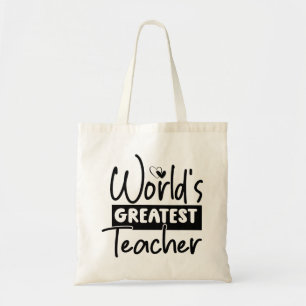 Worlds Greatest Teacher Appreciation Tote Bag