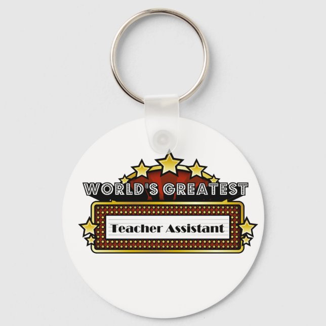 World's Greatest Teacher Assistant Key Ring (Front)
